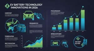 Cutting-edge electric vehicle battery technology innovations in 2026, featuring advanced lithium-ion and solid-state cells