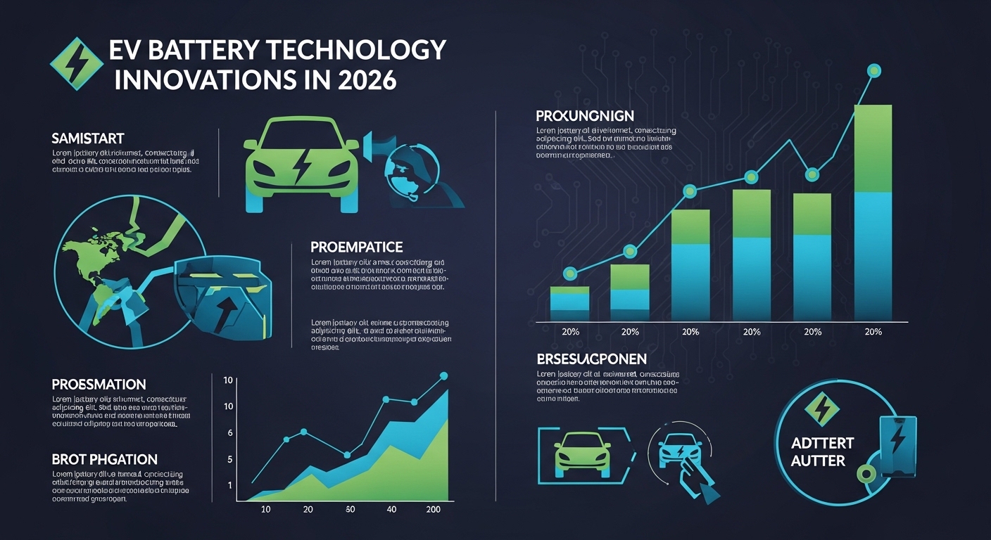 Cutting-edge electric vehicle battery technology innovations in 2026, featuring advanced lithium-ion and solid-state cells