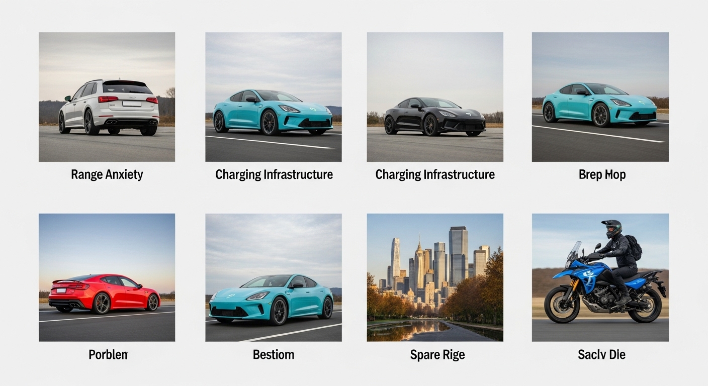 Top 8 common problems faced by electric vehicle owners including battery issues, charging difficulties, and maintenance challenges