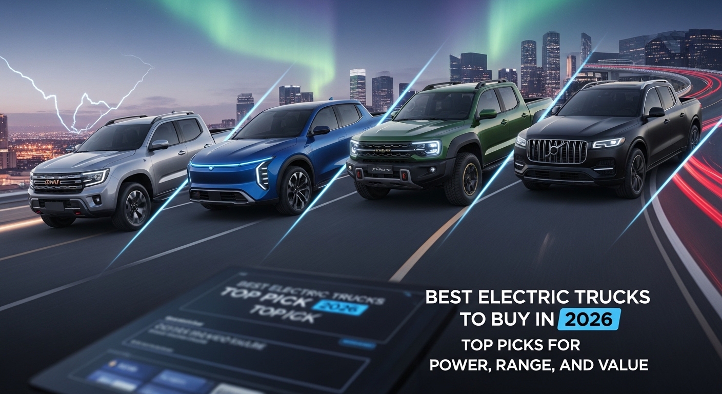 Best electric truck 2026 driving on highway with long range battery performance
