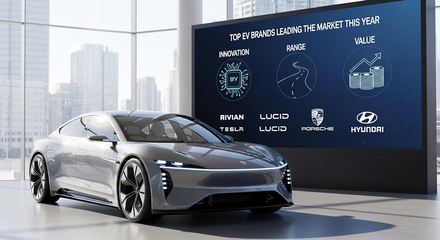 Top electric vehicle brands leading the market in 2026 with latest EV models