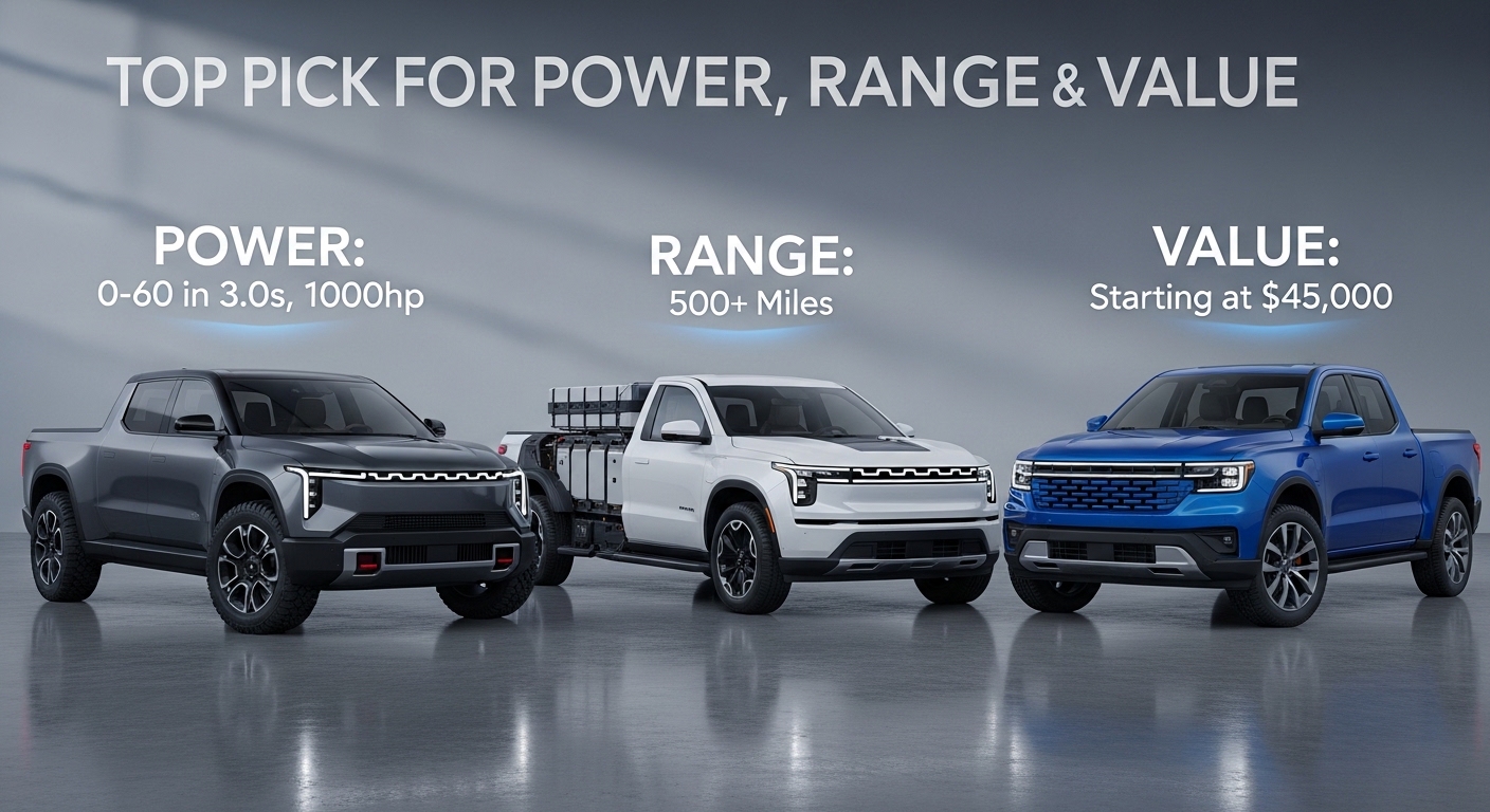 Best electric truck 2026 driving on highway with long range battery performance