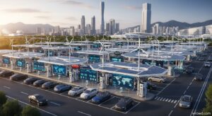 Fast EV charging station in Europe supporting electric vehicle infrastructure expansion worldwide