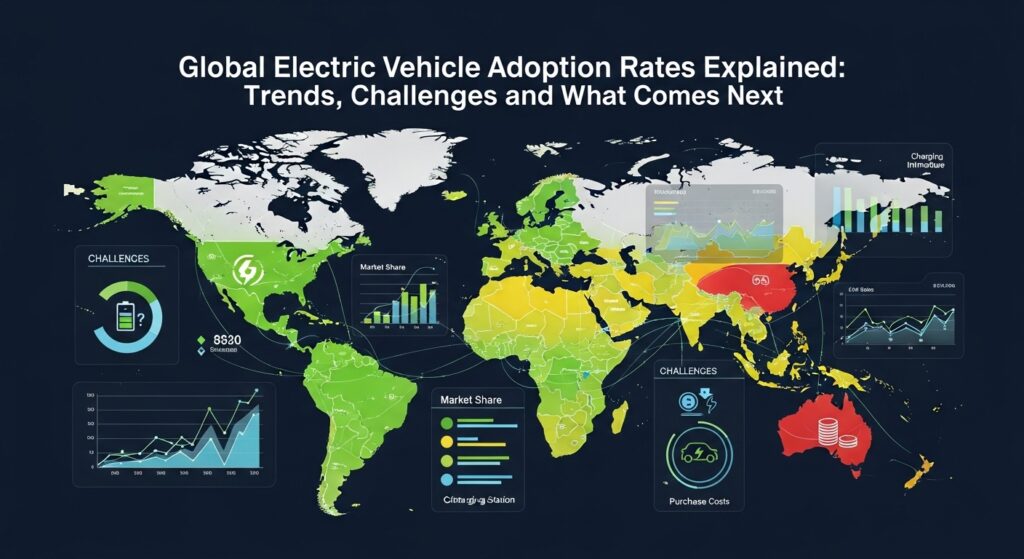 Global electric vehicles adoption trends and statistics worldwide