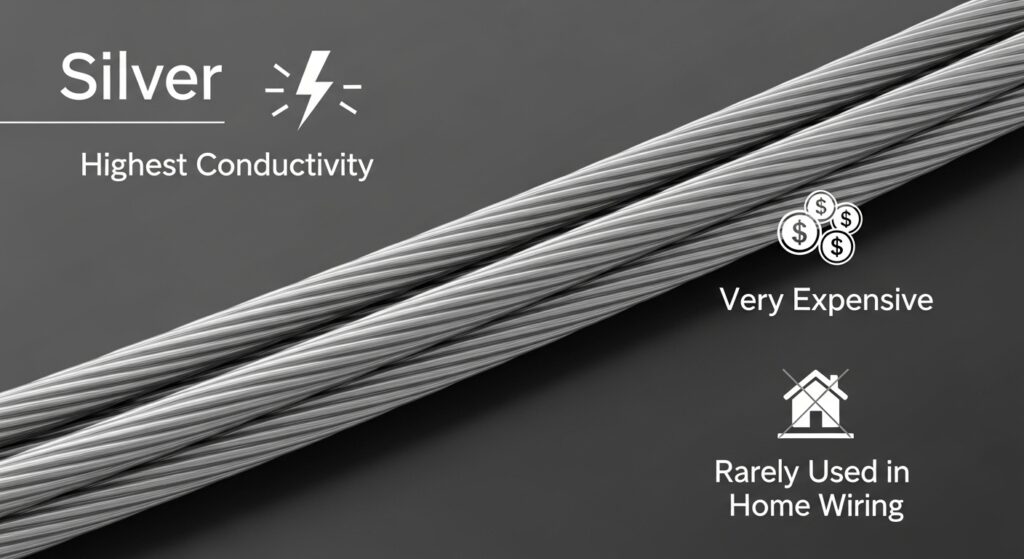 Best conductor material grades for home wiring including copper and aluminum cables used in residential electrical installations