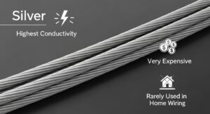 Best conductor material grades for home wiring including copper and aluminum cables used in residential electrical installations