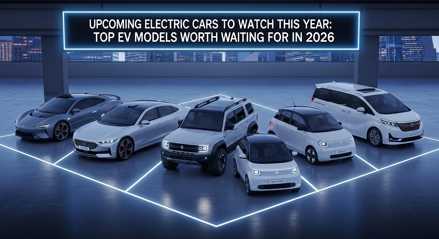 Upcoming 2026 electric sedan with futuristic design and long-range battery performance