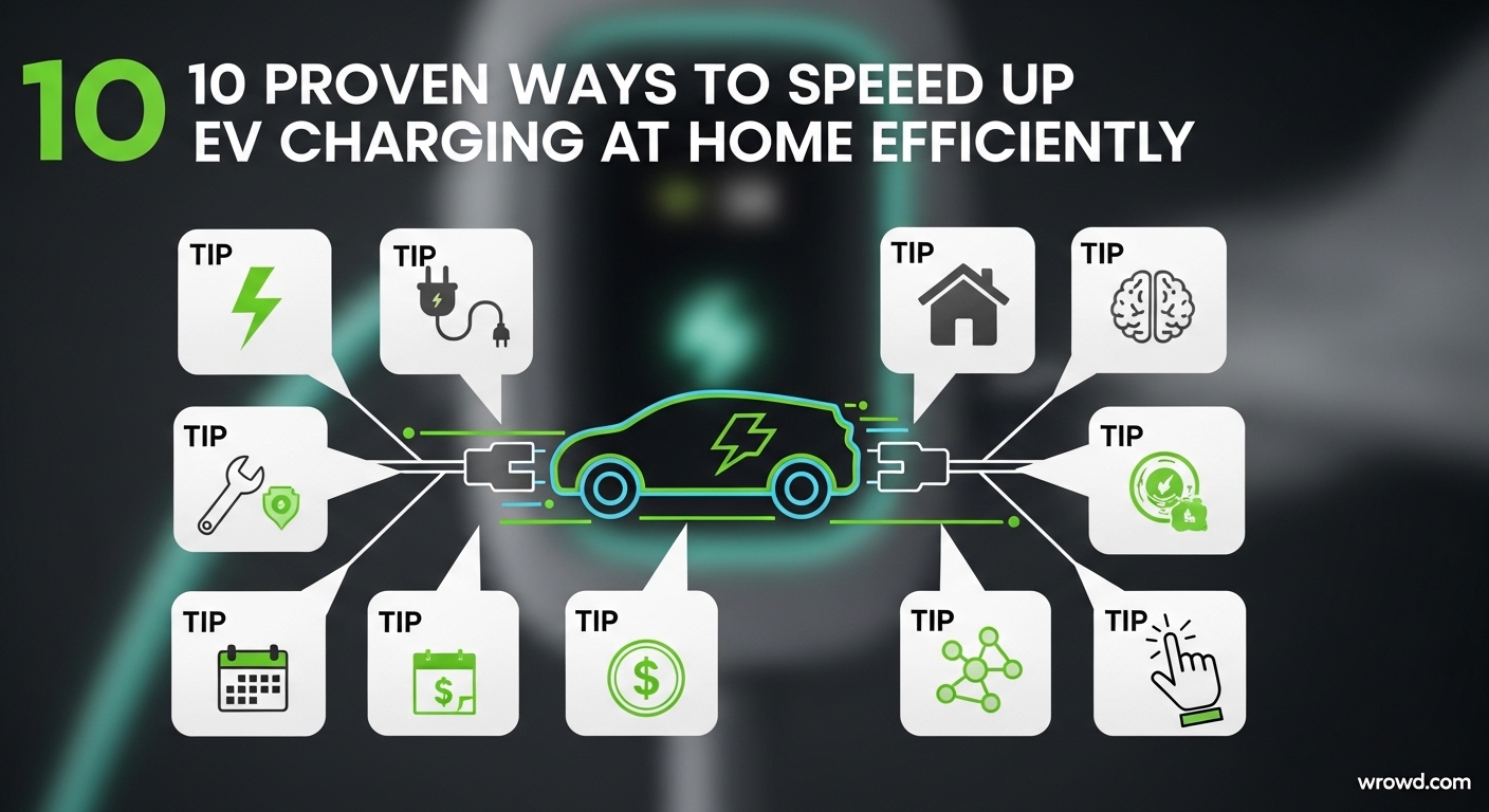 Speed up EV charging at home using Level 2 charger 240V installation